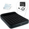 Надувной матрас INTEX Pillow Rest Classic Fiber-Tech 64148, 137×191×25 см, со встроенным насосом